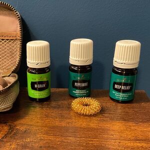 NWT Young Living Mind Over Matter M-Grain, Deep Relief and Peppermint Set